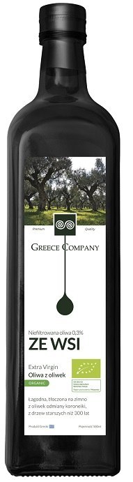 OLIWA Z OLIWEK EXTRA VIRGIN ZE WSI NIEFILTROWANA BIO 500 ml - GREECE COMPANY GREECE COMPANY (grecka oliwa z oliwek)