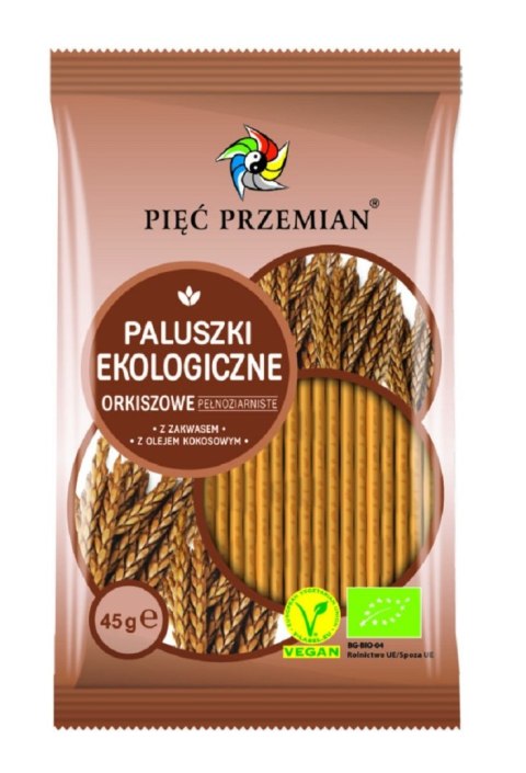 PALUSZKI ORKISZOWE PEŁNOZIARNISTE BIO 45 g - PIĘĆ PRZEMIAN PIĘĆ PRZEMIAN (produkty spożywcze)