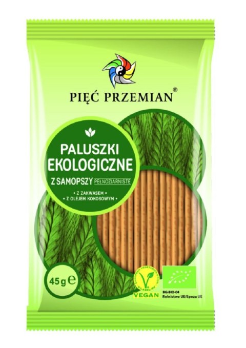PALUSZKI Z SAMOPSZY PEŁNOZIARNISTE BIO 45 g - PIĘĆ PRZEMIAN PIĘĆ PRZEMIAN (produkty spożywcze)