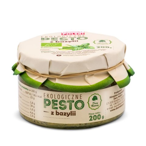 PESTO Z BAZYLII BIO 200 g - DARY NATURY DARY NATURY - inne