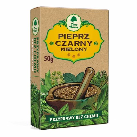PIEPRZ CZARNY MIELONY 50 g - DARY NATURY DARY NATURY - przyprawy i zioła