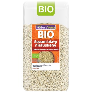 SEZAM BIAŁY NIEŁUSKANY BIO 250 g - NATURAVENA NATURAVENA