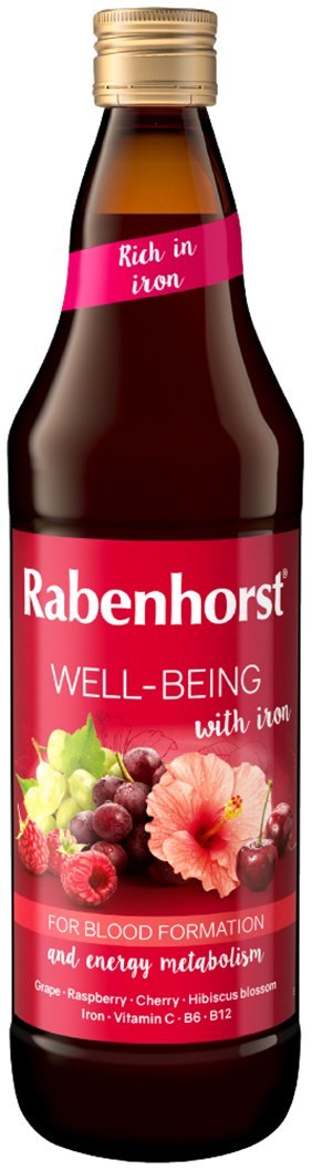 SOK WIELOOWOCOWY NFC Z ŻELAZEM I WITAMINAMI C, B6, B12 750 ml - RABENHORST RABENHORST (soki, napoje)