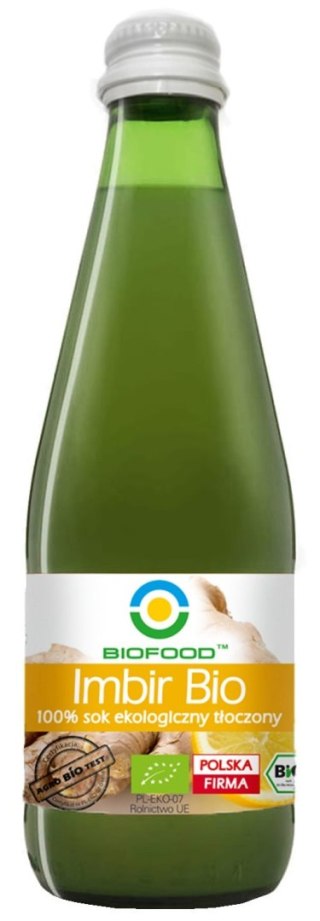 SOK Z IMBIRU NFC BEZGLUTENOWY BIO 300 ml - BIOFOOD BIOFOOD (soki, przetwory, octy, olej kokosowy)