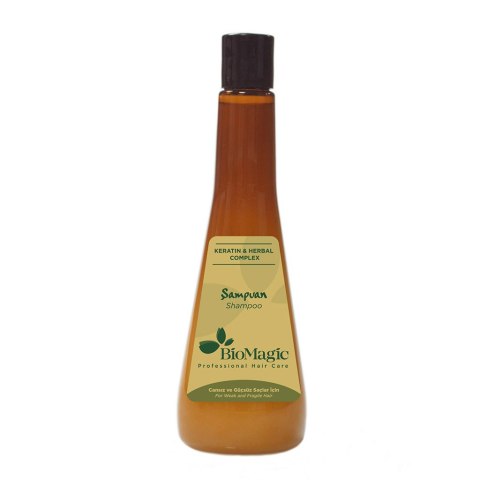 SZAMPON DO WŁOSÓW SŁABYCH I ŁAMLIWYCH Z KERATYNĄ 300 ml - BIOMAGIC BIOMAGIC (farby do włosów)