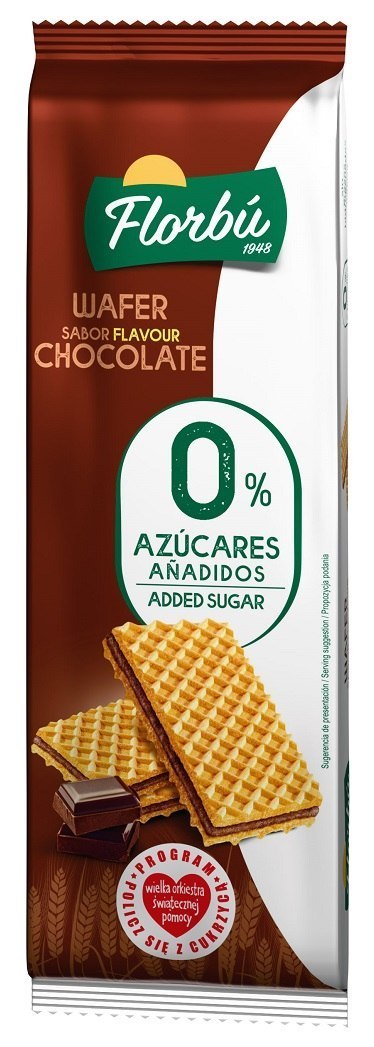 WAFELKI Z KREMEM KAKAOWYM BEZ DODATKU CUKRÓW 150 g - FLORBU FLORBU (ciastka bez dodatku cukru)