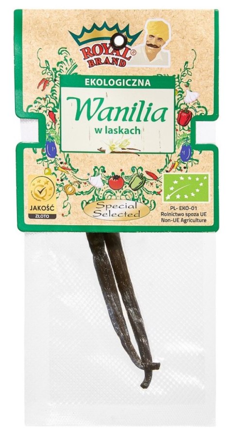WANILIA BOURBON LASKA BIO (2 szt.) - ROYAL BRAND ROYAL BRAND (aromaty, ekstrakty, herbaty)