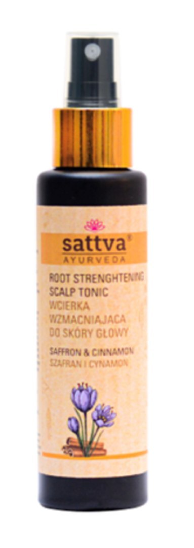 WCIERKA DO SKÓRY GŁOWY WZMACNIAJĄCA SZAFRAN I CYNAMON 100 ml - SATTVA (AYURVEDA) SATTVA (kosmetyki ajurwedyjskie, kadzidełka)