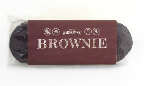 BATON BROWNIE BEZGLUTENOWY 50 g - WARSZAWSKI WARSZAWSKI (batony, ciastka, kremy)