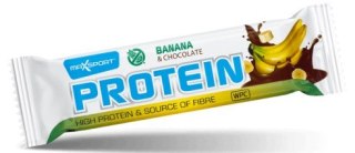 BATON PROTEINOWY BANANOWY W CZEKOLADZIE MLECZNEJ BEZGLUTENOWY 50 g - MAXSPORT MAXSPORT (batony, kremy, makarony)