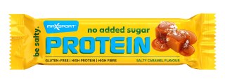 BATON PROTEINOWY O SMAKU SŁONY KARMEL W CZEKOLADZIE MLECZNEJ BEZ DODATKU CUKRÓW BEZGLUTENOWY 40 g - MAXSPORT MAXSPORT (batony, kremy, makarony)
