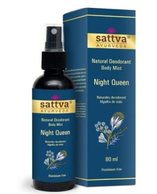 DEZODORANT - MGIEŁKA DO CIAŁA KRÓLOWA NOCY 80 ml - SATTVA (AYURVEDA) SATTVA (kosmetyki ajurwedyjskie, kadzidełka)
