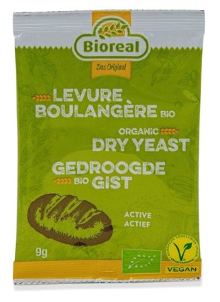 DROŻDŻE AKTYWNE SUSZONE BIO 9 g - BIOREAL BIOREAL (drożdże świeże i suszone)