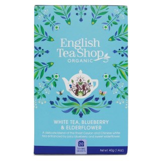 HERBATA BIAŁA Z CZARNYM BZEM I BORÓWKĄ BIO (20 x 2 g) 40 g - ENGLISH TEA SHOP ORGANIC ENGLISH TEA SHOP ORGANIC (herbaty)