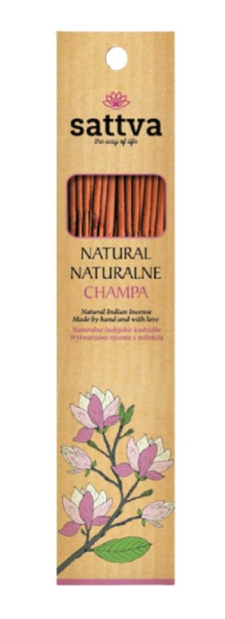 KADZIDEŁKA INDYJSKIE CHAMPA (15 szt.) 30 g - SATTVA (WELLNESS) SATTVA (kosmetyki ajurwedyjskie, kadzidełka)
