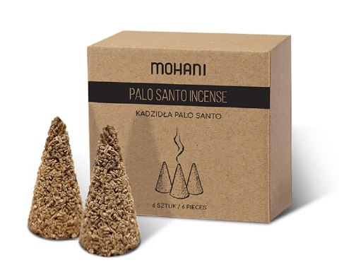 KADZIDEŁKA STOŻKOWE PALO SANTO (6 szt.) 20 g - MOHANI MOHANI (kosmetyki)