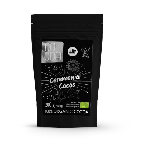 KAKAO CEREMONIALNE - TABLICZKI GORZKIE 100 % KAKAO BIO (4 x 50 g) 200 g - COCOA COCOA (czekolady i bakalie w surowej czekoladzie)