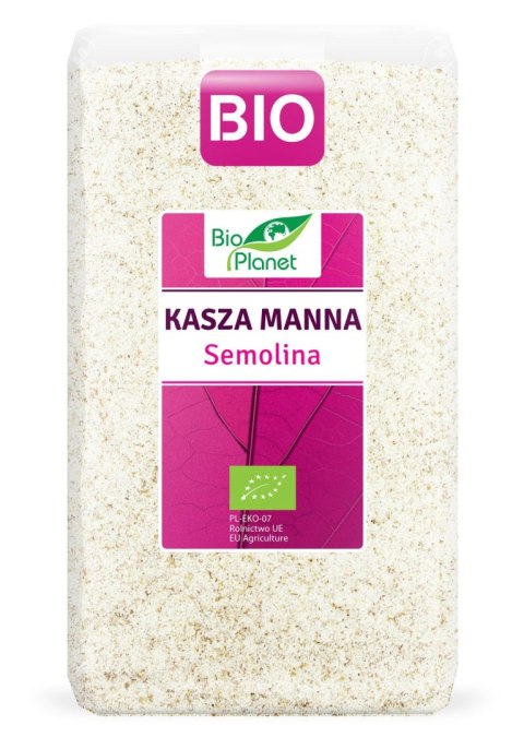 KASZA MANNA BIO 1 kg - BIO PLANET BIO PLANET - seria RÓŻOWA (płatki, otręby, musli)