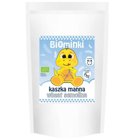 KASZKA MANNA BEZ DODATKU CUKRÓW BIO 200 g - BIOMINKI BIOMINKI (przekąski dla dzieci, kaszki)