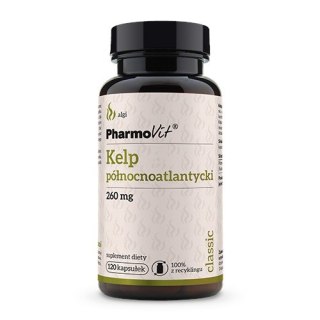KELP PÓŁNOCNOATLANTYCKI (260 mg) BEZGLUTENOWY 120 KAPSUŁEK - PHARMOVIT (CLASSIC) PHARMOVIT (suplementy diety)