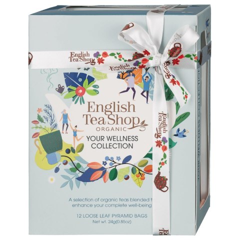 KOLEKCJA HERBATEK OWOCOWO - ZIOŁOWYCH BIO PIRAMIDKI (YOUR WELLNESS - 6 SMAKÓW) (12 x 2 g) 24 g - ENGLISH TEA SHOP ORGANIC ENGLISH TEA SHOP ORGANIC (herbaty)