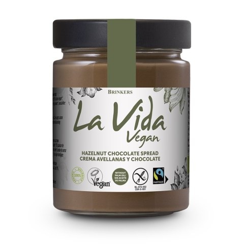 KREM CZEKOLADOWO - ORZECHOWY FAIR TRADE BEZGLUTENOWY BIO 270 g - LA VIDA VEGAN LA VIDA VEGAN (kremy orzechowe)