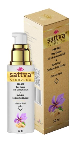 KREM DO TWARZY PRO-AGE NA DZIEŃ 50 ml - SATTVA (AYURVEDA) SATTVA (kosmetyki ajurwedyjskie, kadzidełka)