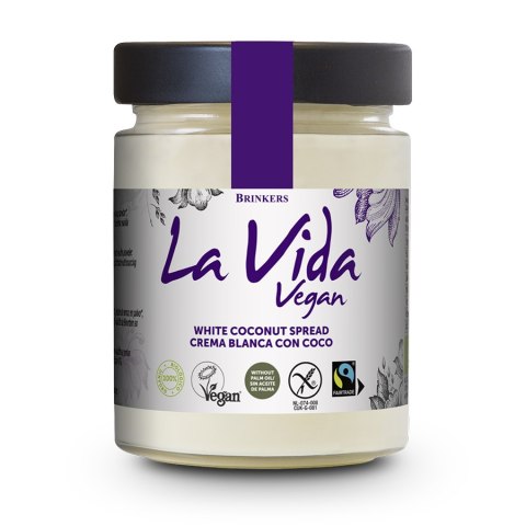KREM KOKOSOWY FAIR TRADE BEZGLUTENOWY BIO 270 g - LA VIDA VEGAN LA VIDA VEGAN (kremy orzechowe)