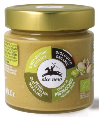 KREM PISTACJOWY BEZGLUTENOWY BIO 180 g - ALCE NERO ALCE NERO (włoskie produkty)
