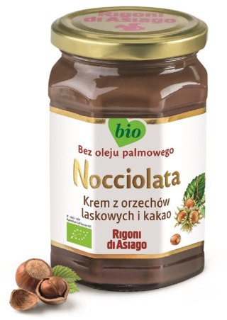 KREM Z ORZECHÓW LASKOWYCH I KAKAO BEZGLUTENOWY BIO 250 g - RIGONI DI ASIAGO (NOCCIOLATA) RIGONI DI ASIAGO (kremy z orzechów laskowych,musy)