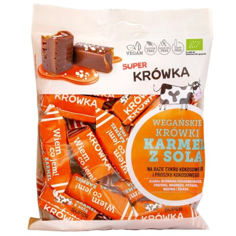 KRÓWKI SŁONY KARMEL BEZMLECZNE BEZGLUTENOWE BIO 150 g - ME GUSTO (SUPER KRÓWKA) ME GUSTO (krówki wegańskie, czekolady, wafelki)