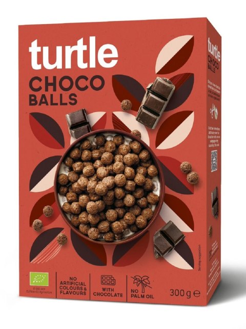 KULKI ZBOŻOWE CZEKOLADOWE BIO 300 g - TURTLE TURTLE (owsianki, płatki)