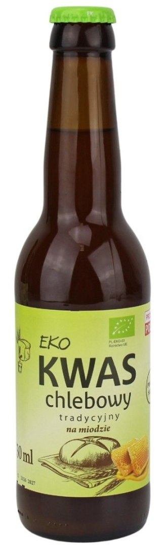 KWAS CHLEBOWY TRADYCYJNY NA MIODZIE BIO 330 ml - EKO NATURA EKO NATURA (kwasy chlebowe)