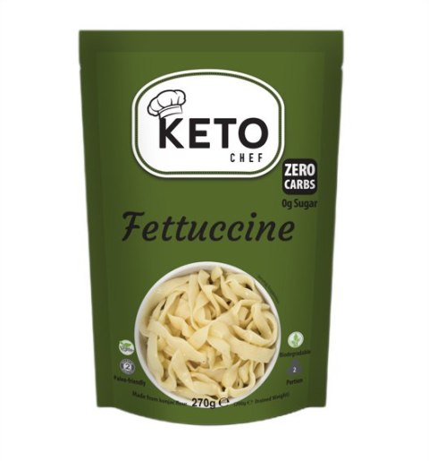 MAKARON (KONJAC) FETTUCCINE BEZGLUTENOWY BIO 270 g (200 g) - KETO CHEF KETO CHEF (makarony konjac)