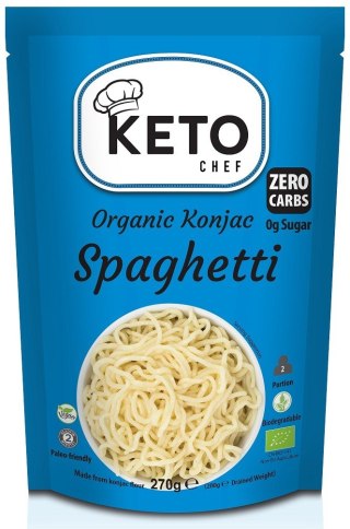 MAKARON (KONJAC) SPAGHETTI BEZGLUTENOWY BIO 270 g (200 g) - KETO CHEF KETO CHEF (makarony konjac)