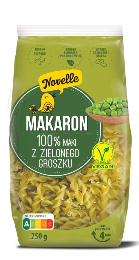 MAKARON PROTEINOWY (Z GROSZKU ZIELONEGO) ŚWIDERKI 250 g - NOVELLE NOVELLE (makarony, tortellini)
