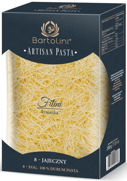 MAKARON (SEMOLINOWY 8-JAJECZNY) KRAJANKA ŚREDNIA 200 g - BARTOLINI (ARTISAN PASTA) BARTOLINI (makarony)