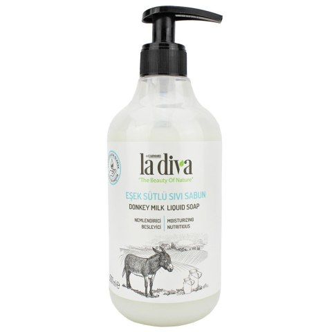 MYDŁO W PŁYNIE Z OŚLIM MLEKIEM 500 ml - LA DIVA LA DIVA (mydła)