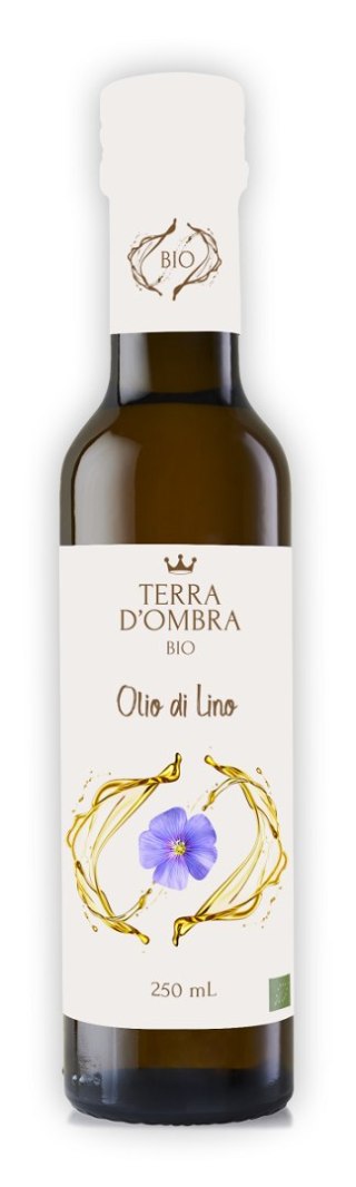 OLEJ LNIANY TŁOCZONY NA ZIMNO BIO 250 ml - TERRA D'OMBRA TERRA D'OMBRA (włoskie oliwy i oleje)