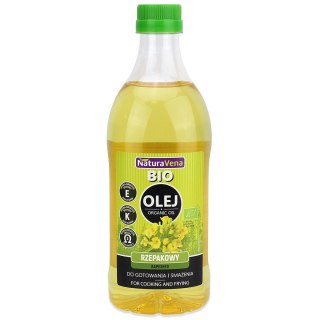 OLEJ RZEPAKOWY DO GOTOWANIA I SMAŻENIA OMEGA-3 BIO 1 L - NATURAVENA NATURAVENA