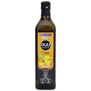 OLEJ RZEPAKOWY TŁOCZONY NA ZIMNO OMEGA-3 BIO 750 ml - NATURAVENA NATURAVENA