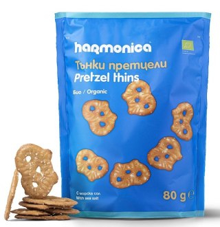 PRECELKI CIENKIE Z SOLĄ MORSKĄ BIO 80 g - HARMONICA HARMONICA (wafelki)