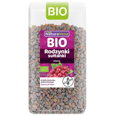 RODZYNKI SUŁTANKI BEZGLUTENOWE BIO 400 g - NATURAVENA NATURAVENA