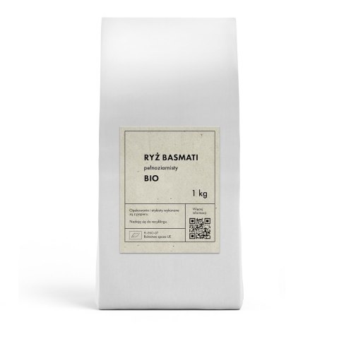 RYŻ BASMATI PEŁNOZIARNISTY BIO 1 kg - THE PLANET THE PLANET (Zakupy przyjazne Ziemi)