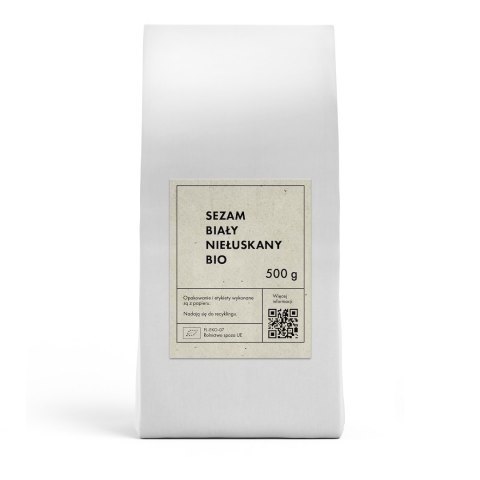 SEZAM BIAŁY NIEŁUSKANY BIO 500 g - THE PLANET THE PLANET (Zakupy przyjazne Ziemi)