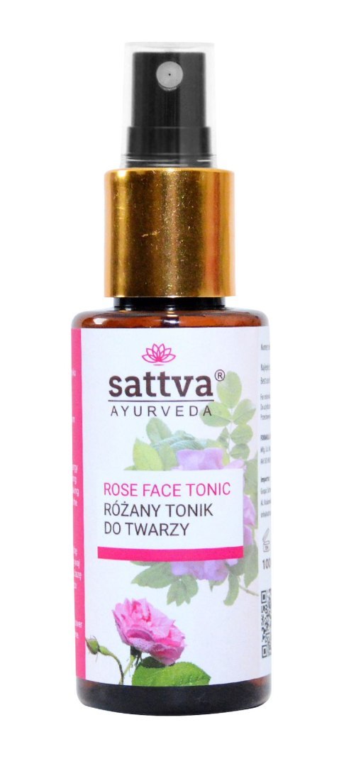TONIK DO TWARZY RÓŻANY 100 ml - SATTVA (AYURVEDA) SATTVA (kosmetyki ajurwedyjskie, kadzidełka)