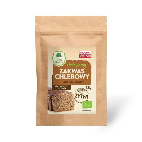 ZAKWAS CHLEBOWY ŻYTNI LIOFILIZOWANY BIO 35 g - DARY NATURY DARY NATURY - inne