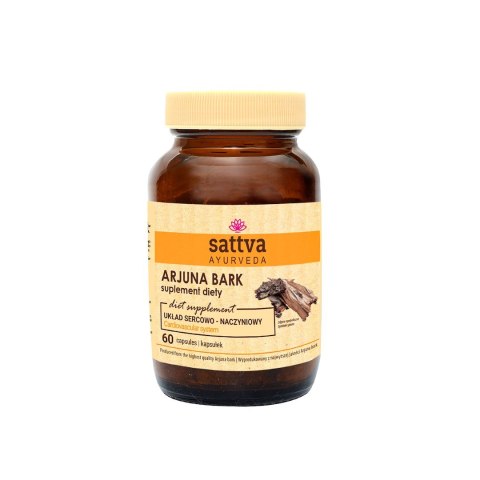 ARJUNA BARK EKSTRAKT (450 mg) 60 KAPSUŁEK - SATTVA SATTVA (kosmetyki ajurwedyjskie, kadzidełka)