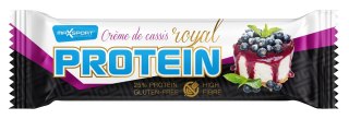 BATON PROTEINOWY O SMAKU CZARNEJ PORZECZKI W POLEWIE BIAŁEJ BEZGLUTENOWY 60 g - MAXSPORT MAXSPORT (batony, kremy, makarony)