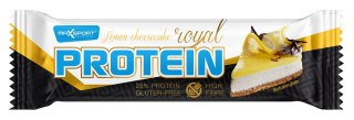BATON PROTEINOWY O SMAKU SERNIKA CYTRYNOWEGO W POLEWIE BIAŁEJ BEZGLUTENOWY 60 g - MAXSPORT MAXSPORT (batony, kremy, makarony)